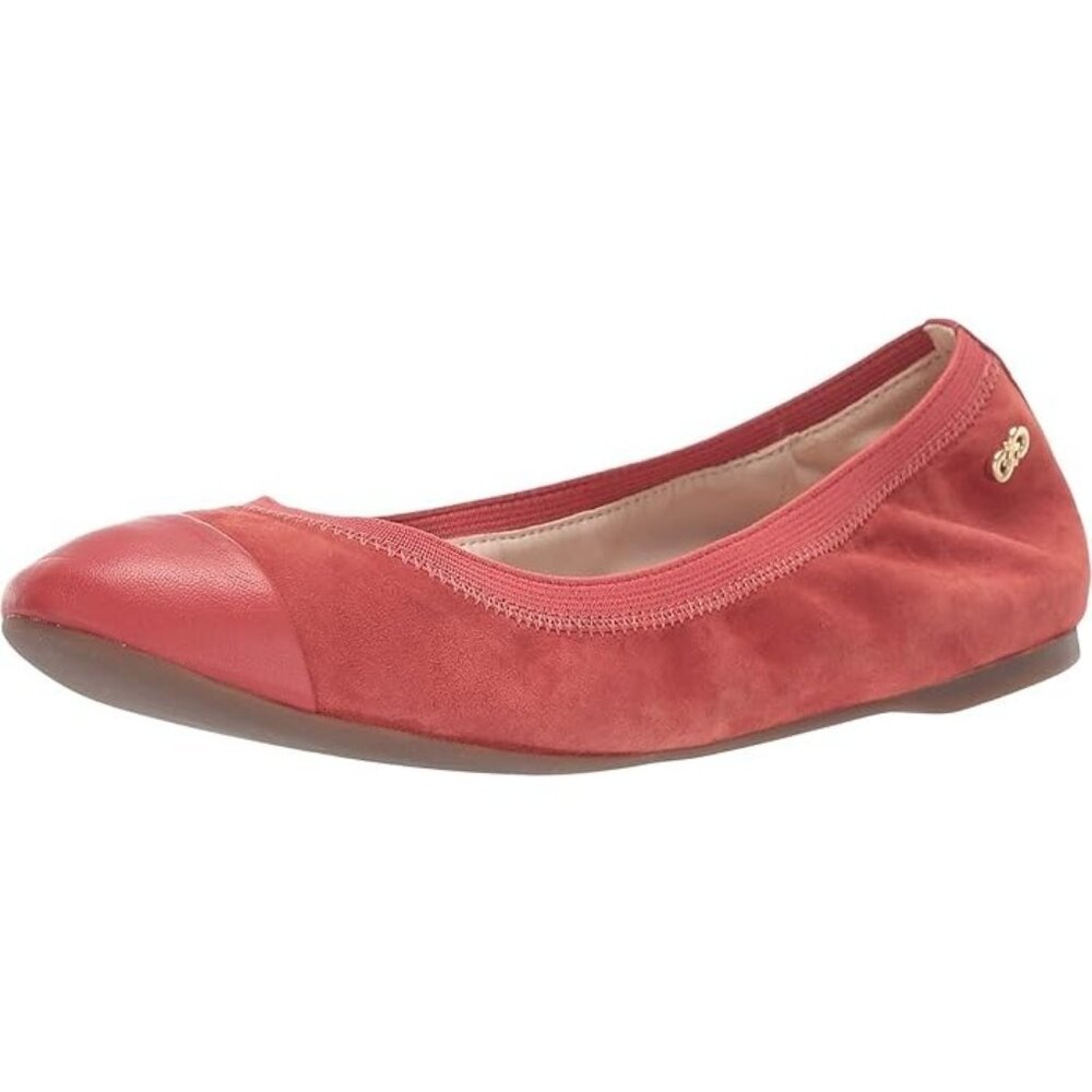 Cole Haan Womens Size 10 Elbridge Ballet Flat II Leather Cap Toe Cottage Fairy